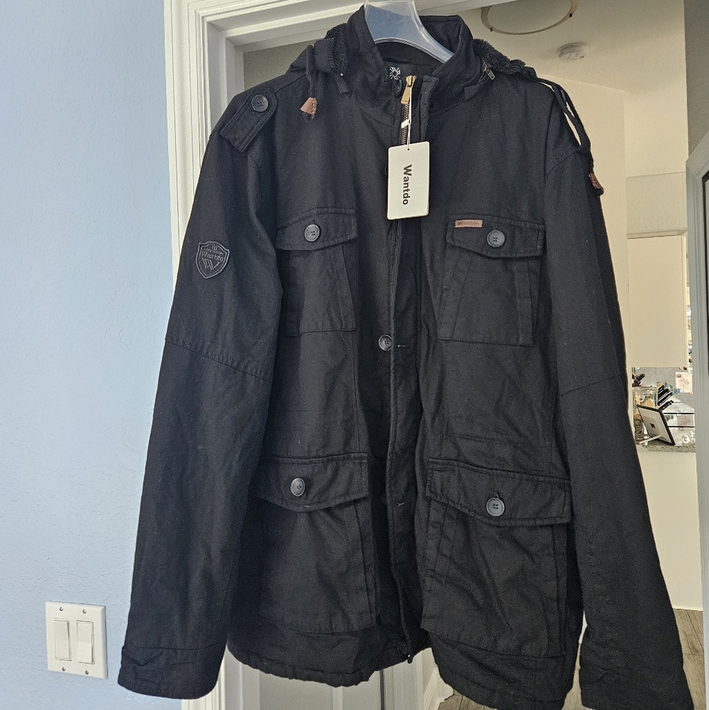 NWT WANTDO Black Men's/ UNISEX Jacket Size 2XL